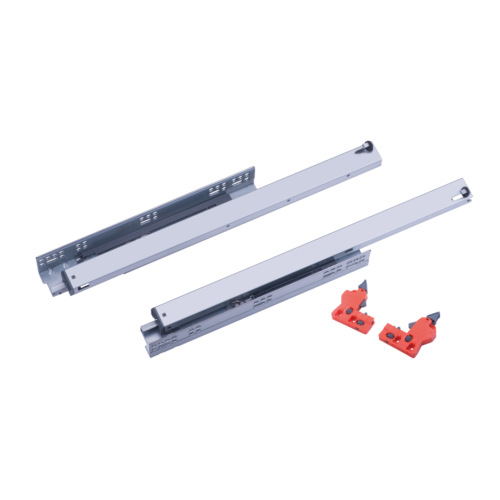 Skrivena vodilica sa ublaživačem – Soft close puna izvlaka 500mm / par