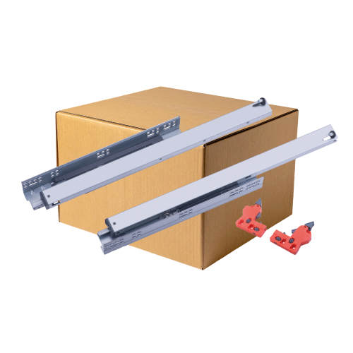 (Paket 10 pari) Skrivena vodilica sa ublaživačem – Soft close puna izvlaka 500mm